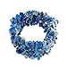 Bling Jewelry Blue Lapis Lazuli Chip Stone Wide Chunky Cluster Multi Strand Stretch Bracelet For Women