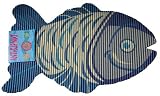 Stayput two Fish Shaped Bath room and Bedroom Floor Mats - Waterproof, non slip and great fun! Mixed colours main green