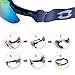 RIVBOS 806 POLARIZED Sports Sunglasses with 5 Set Interchangeable Lenses for Cycling (806-White)