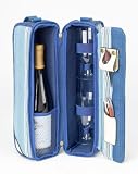 Outdoor Living : Picnic at Ascot - Deluxe Wine & Glasses Holder (AEGEAN)