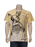 SALVAGE Mens Knights Overkill Tee Shirt in Yellow