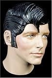 Adult Flash Black Latex Rubber Costume Wig