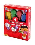 Canal Toys - DOC 120 - Loisirs Créatifs - Dessin et Peinture - Dora - 4 Méga Crayons À La Cire