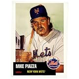 Good Sports Art New York Mets Mike Piazza '53 Lithograph