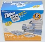 Ziploc Space Bag 15 Bag Space Saver Set