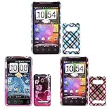 iNcido Brand HTC EVO 4G Sprint Combo Blue Plaid Protective Case Faceplate C ....