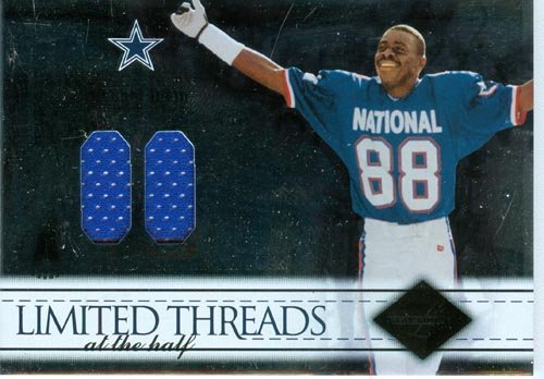2004 Leaf Limited Authentic Michael Irvin Pro-Bowl Dual Game Worn Jersey Card