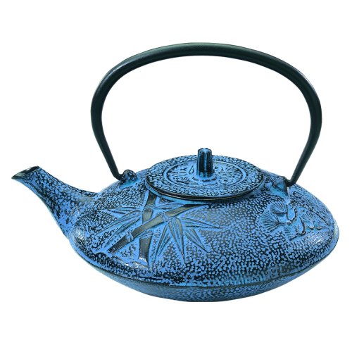 "Old Dutch 38-Ounce Cast-Iron Nobility Teapot, Pale Blue" "Old Dutch 38-Ounce Cast-Iron Nobility Teapot, Pale Blue"