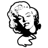 Marilyn Monroe legend car bumper sticker 4" x 5"