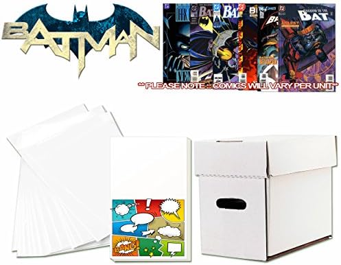 BATMAN Comic Book Collecting Starter Set Kit with Box, Boards, Bags, and Comics