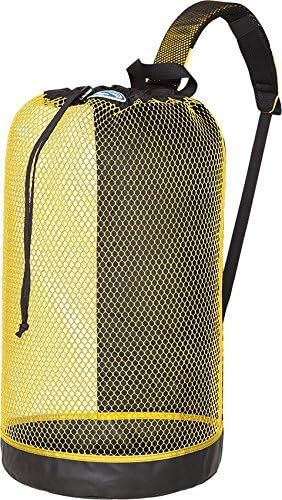 Stahlsac B.V.I. Mesh BackPack Perfect for Snorkeling Gear All Colors Snorkel Scuba Dive Diving Diver Beach Gear Boat Boating Sail Boat Sailing Travel Tote, YELLOW by Stahlsac Dive Bags