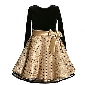 Bonnie Jean Plus Size Girls Dot Christmas Holiday Dress 12.5-20.5