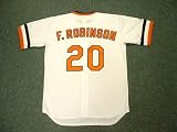 FRANK ROBINSON Baltimore Orioles Majestic Cooperstown Home Throwback Baseball Jersey, 2XL