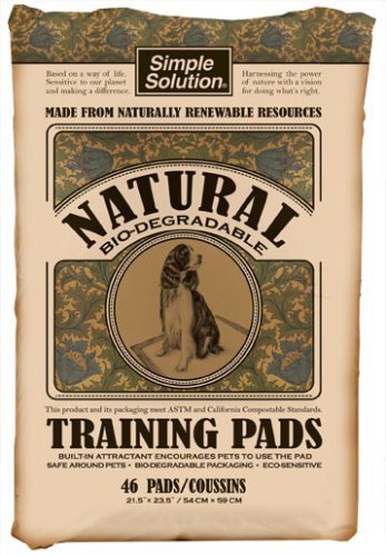 Childrens Toyshop  Pet Supplies : Simple Solutions 14136 Natural Bio-degradable Pet Training Pads 46 Count