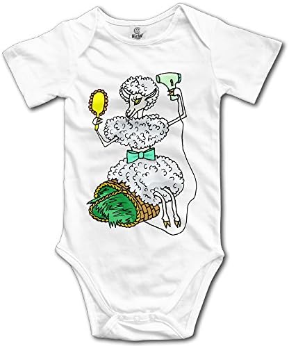 Cartoon Lady Sheep Love Beauty Infant Boys Girls Baby Onesie Bodysuits Organic