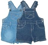 Toddler Girls' Denim Short Overalls