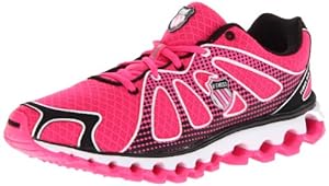 K-Swiss Women's Tubes Run 130 Running Shoe,Neon Pink/Black,8 M US
