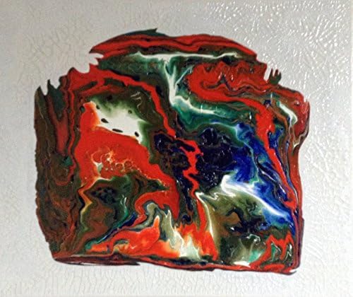 Flows - Original Painting with Acrylic Skin & Crackle Glaze on Canvas 20" X 24" X 3/4"