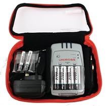 Uniross Travel Energy Kit - Xpress 700 charger + 4 x AA 2700mAh + 2 x AAA 1000mAh + In Car & Mains Adaptors