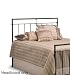 King Size Metal Headboard - Meridian Contemporary Style in River Rock Finish