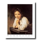 Rembrandt Victorian Girl Desk Portrait Home Decor Wall Picture 16x20 Art Print