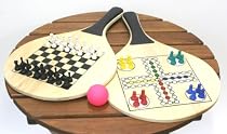 3-in-1 Paddle Ball Beach and Game Set