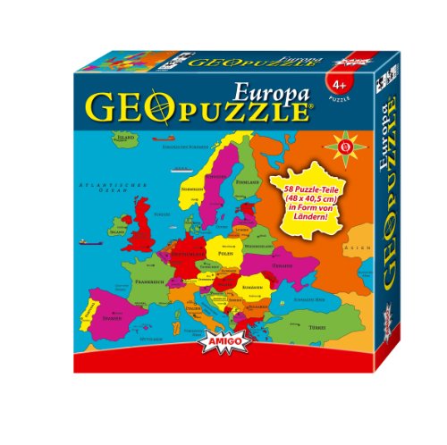 00380 - Amigo Spiele - GeoPuzzle Europa, 58 Teile Preisvergleich