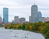 51nWoA4qAFL. SL160  Matted 8x10 Archival Photograph of Boston & Charles River During the Head of the Charles Rowing Race   Regatta From the Harvard Bridge Area