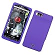 Motorola DROID X MB810 & Droid X2 MB870 (Verizon) Rubberized Snap On Protector Hard Case, Purple