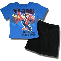 Spider-man "Have No Fear Spidey is Here" 2 piece cotton short set for boys