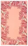 Coral Still Life Rug in Pink