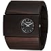 Vestal Rosewood Mid Frequency Collection Casual Watches w/ Free B&F Heart Sticker Bundle - Burnt Ebony/Black