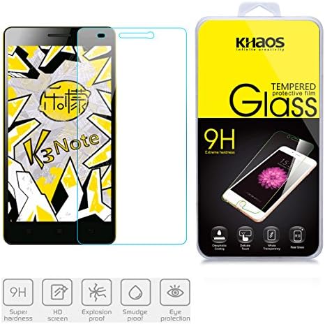 Lenovo K3 Note A7000 Screen Protector, KHAOS® Premium Tempered 0.33mm Glass Screen Protector Film for Lenovo K3 Note A7000