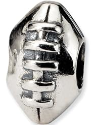 Reflection Beads Silver Football Sports Bead