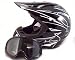 Motocross or ATV Helmet and Goggles Black