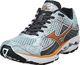 mizuno WAVE RIDER 15 DAMEN LAUFSCHUHE eisblau/oran - 40,0