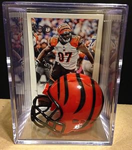 Cincinnati Bengals NFL Helmet Shadowbox w/ Geno Atkins card
