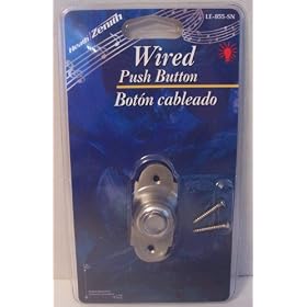 Wired Push Button Satin Nickel Solid Brass