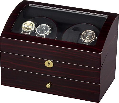 Auer Accessories Artemis 722EB Watch Winder for 4 Watches Ebony