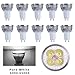 10pcs Pack 110V 4W GU10 LED Bulbs - 6000K Daylight Spotlight - 330 Lumen, 35Watt Equivalent - 45 Degree Beam Angle