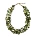 Jewelry : Glass and Seed Beads Green Multi-Strand Necklace "Multiply the Meaning" -Fair Trade Gifts
