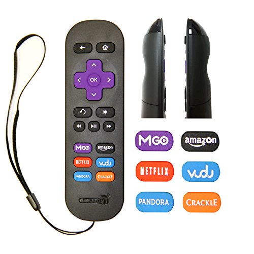 Replacement 6Shortcuts Remote Control Clicker for Roku 1 Roku 2 Roku 3
