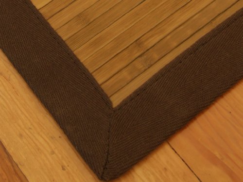Inspirations Bamboo Rug 5x8, Non-Slip Dotted Felt Backing