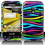 IMAGE OF Samsung Sprint D600 Conquer 4G Rainbow Zebra Case Cover Protector + LCD Screen Protector (free ESD Shield Bag)