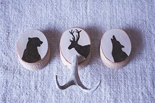Nursery decor, baby room decoration, Woodland Nursery, Woodland animals, Gender Neutral Nursery, Antler hook, baby clothing rack.