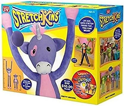 Stretchkins Unicorn (LIMITED EDITION PURPLE) Life-size Plush Toy That You Can Play, Dance, Exercise and Have Fun With by Stretchkins
