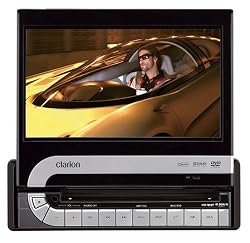Clarion VRX785BT 7-Inch Single DIN Multimedia Station with Fully Motorized Touch Panel Control with USB Terminal iPod and HDD Navigation Ready