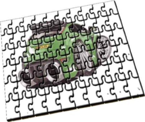 Personalisiertes Koolart - Ford Focus RS Car - A4 Holzpuzzle by Eminence Gifts Ltd