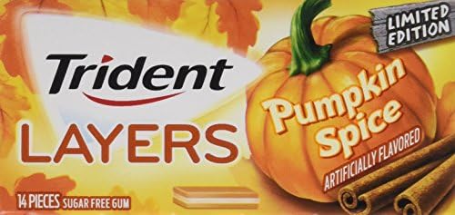 Trident Layers Sugar Free Gum (Pumpkin Spice, 14-Piece, 12-Pack)