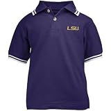 LSU Tigers Purple Youth Tipped Polo